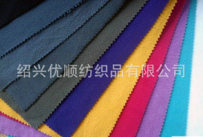 紹興力凡針紡織品 專業(yè)生產(chǎn)銷(xiāo)售288F粗針氨綸彈力搖粒絨面料